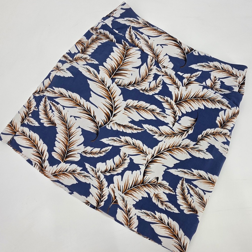 SWING CONTROL GOLF SKORT WOMENS SIZE 4 BLUE TROPICAL LEAF POCKETS ATHLETIC SKIRT